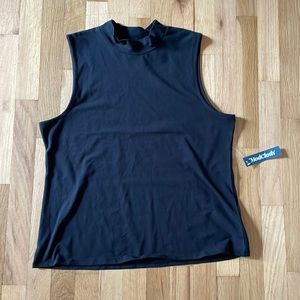 ModCloth Black Mock Neck Tank